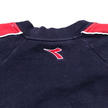 【USED】90'S DIADORA EMBROIDERY SWEATSHIRT