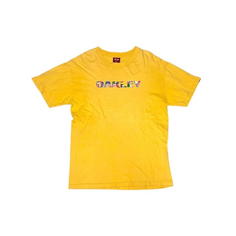 【USED】00's OAKLEY NATIONAL FLAG DESIGN T-SHIRT