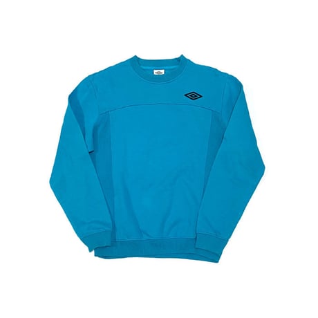 【USED】00'S UMBRO SWEATSHIRT TURQUOISE BLUE
