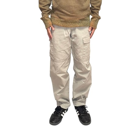 【USED】90's-00's STUSSY DUCK CARGO PANTS LIGHT GRAY