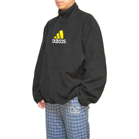 【USED】90'S-00'S ADIDAS PERFORMANCE LOGO HIGH-NECK FLEECE TOP