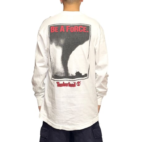 【USED】90's Timberland BE A FORCE L/S T-SHIRT