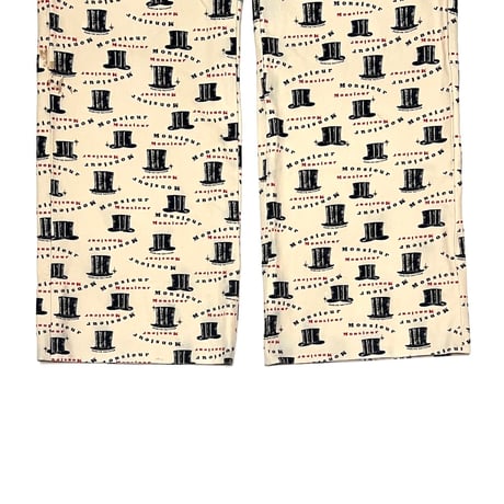 【USED】VICTOR & ROLF Monsieur 2003 SILK HAT PRINTED TROUSERS