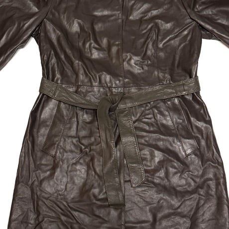【USED】00's i BLUES LEATHER COAT MADE IN ITALY