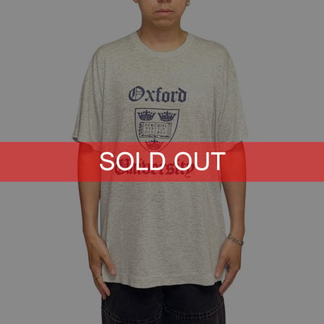 【USED】80's-90's Oxford University OLD ENGRISH T-SHIRT