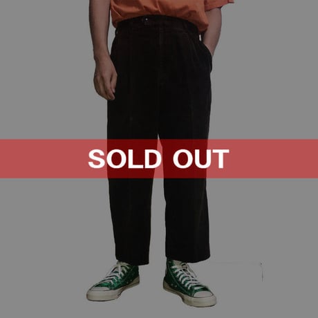 【USED】BURBERRY LONDON CORDUROY CROPPED PANTS