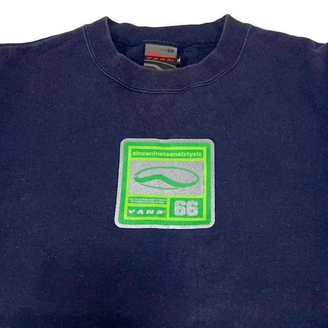 【USED】00'S VANS REFLECTOR PRINT SWEATSHIRT