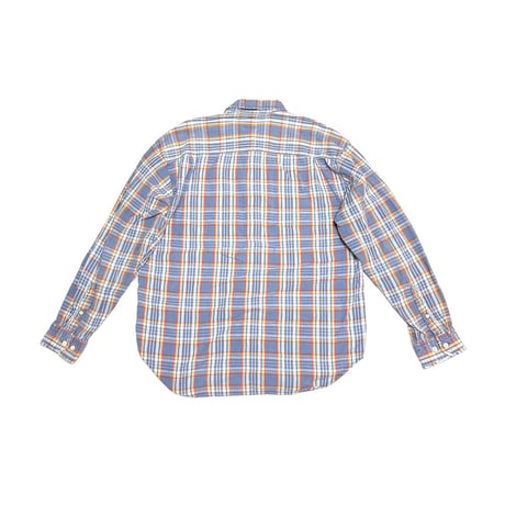 【USED】90's OLD GAP PLAID B.D. SHIRT SKY BLUE