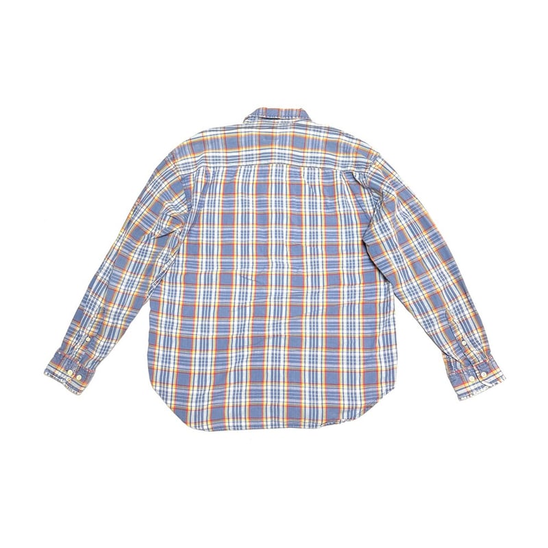 USED】90's OLD GAP PLAID B.D. SHIRT SKY BLUE |