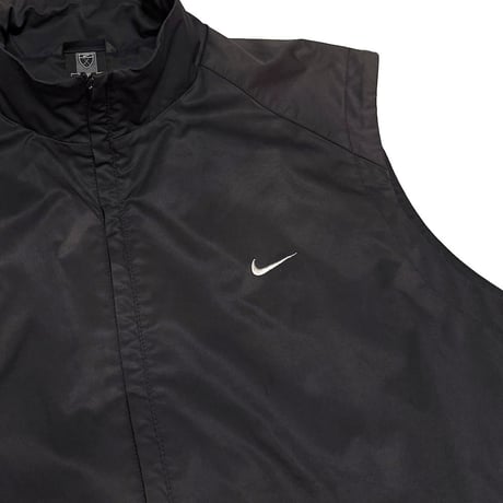 【USED】00's NIKE GOLF Black Nylon Zip Vest