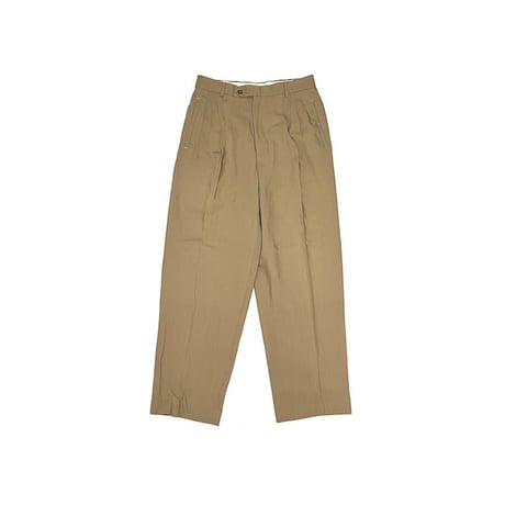 【USED】60'S-70'S SUPER 100'S WOOL SLACKS PANTS BEIGE