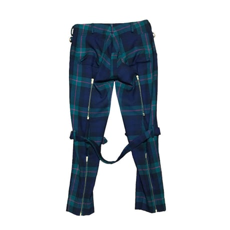 【USED】90'S VIVIENNE WESTWOOD PINK GORDON WOOL BONDAGE TROUSERS