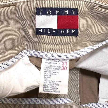 【USED】90'S-00'S TOMMY HILFIGER 2-TUCK CHINO PANTS