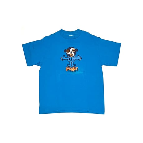 【USED】90's insane Look into my eyes T-SHIRT SKY BLUE①