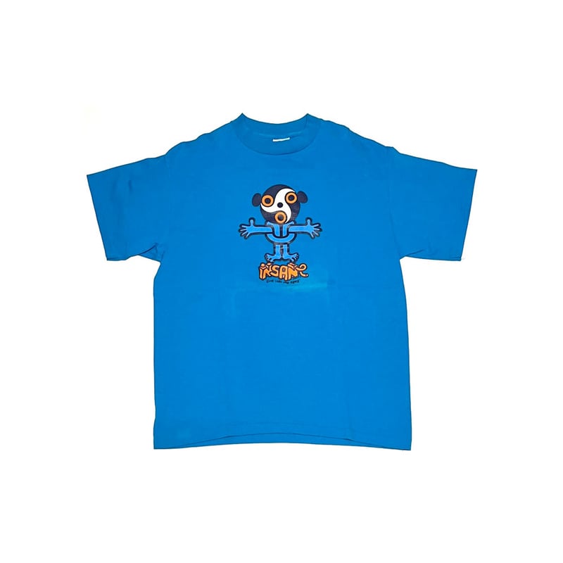 USED】90's insane Look into my eyes T-SHIRT SKY USED】90's insane Look into my eyes T-SHIRT SKY