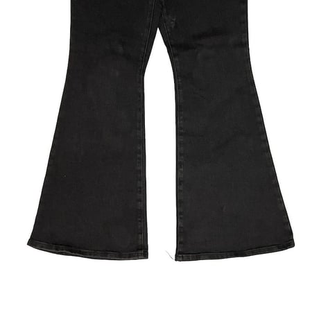 【USED】00'S Lee HIGH RISE FLARE PANTS BLACK