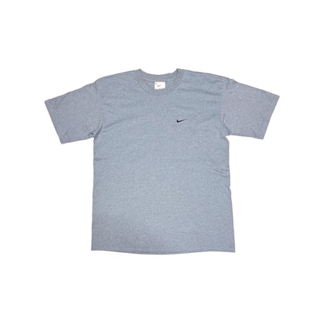 【USED】00's NIKE Mini Swoosh Embroidered T-shirt Slate Blue
