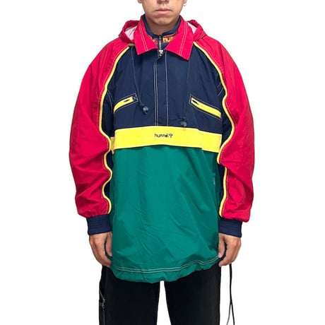 【USED】80'S hummel LEGO COLOR NYLON PULL-OVER JACKET