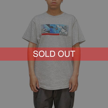 【USED】90'S STUSSY ASTRONAUT T-SHIRT