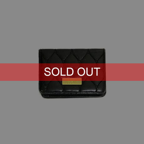 【USED】90'S MOSCHINO HEART LEATHER CARD CASE