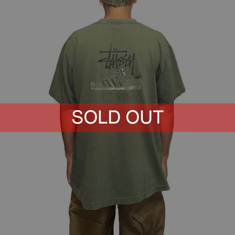 【USED】80'S STUSSY OLD SKOOL FLAVOR T-SHIRT