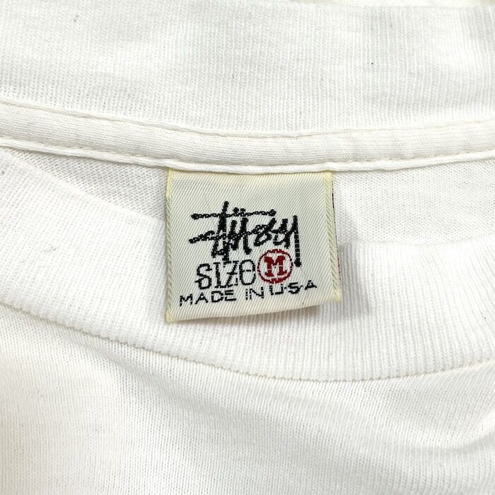 90s stussy 白タグ　tシャツ　stusnics 90s stussy 白タグ tシャツ stusnics - メルカリ