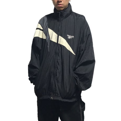 【USED】90'S REEBOK VECTOR LOGO NYLON JACKET