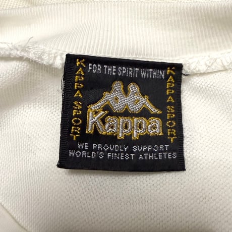 【USED】90's Kappa Sleeve Print Pique Long Sleeve T-shirt