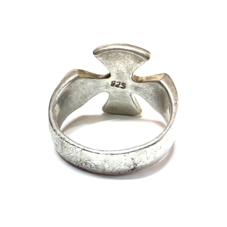 【USED】90's IRON CROSS STERLING SILVER RING