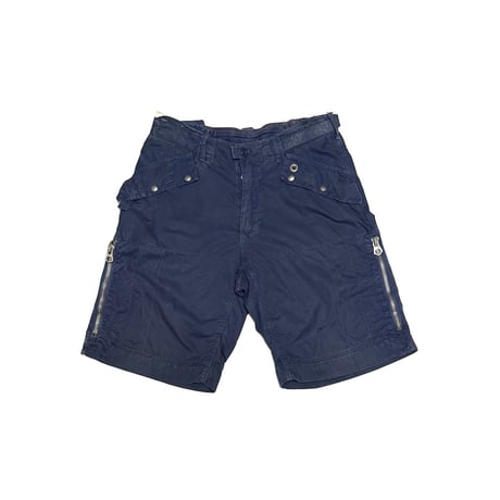 【USED】00's Polo by Ralph Lauren Tactical Zip Cargo Shorts Navy