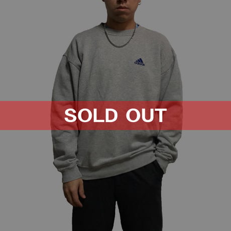 【USED】90'S ADIDAS ONE POINT LOGO SWEATSHIRT