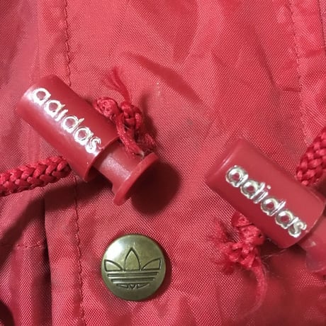 【USED】90'S ADIDAS NYLON JACKET RED