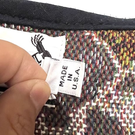 【USED】80'S-90'S KOKOPELLI ANIMAL JACQUARD JACKET