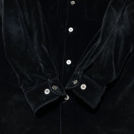 【USED】HELMUT LANG 1997 VELOUR SHIRT