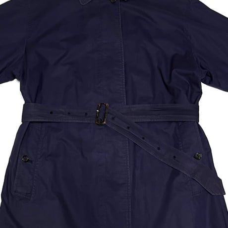 【USED】80's Burberrys ONE PANEL SLEEVE BALMACAAN COAT NAVY MADE IN ENGLAND