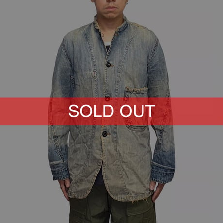 【USED】00's Levi's RED Destroyed Denim Work Jacket