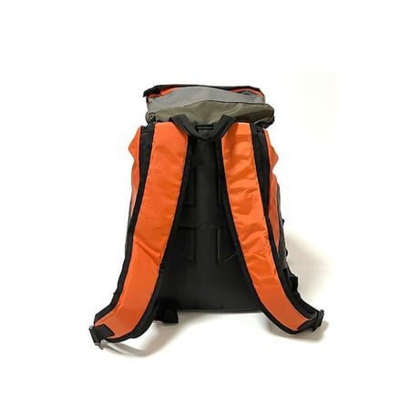 【USED】90'S-00'S TOMMY HILFIGER BACKPACK GRAY KHAKI × ORANGE