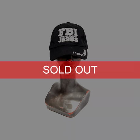 【USED】00's FBI FIRM BELIEVER IN JESUS Embroidered Cap