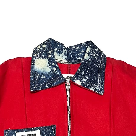 【USED】80's ONO eno ENGLAND SHORT JACKET RED