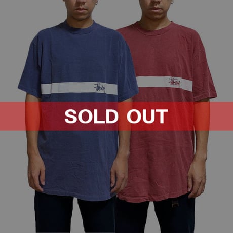 【USED】90'S  STUSSY T-SHIRT 2PIECE SET