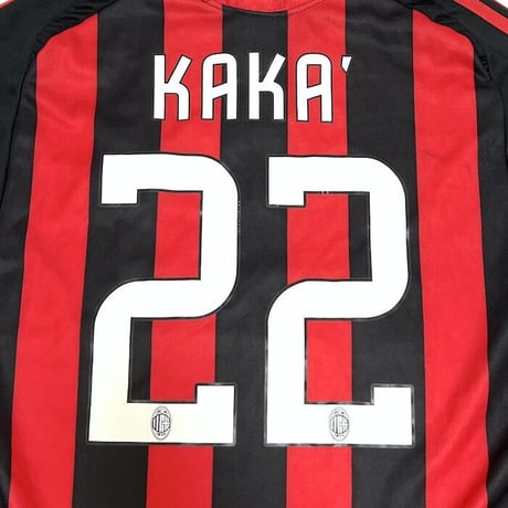 【USED】ADIDAS AC MILAN 2008-2009 HOME COLOR REPLIKA L/S UNIFORM