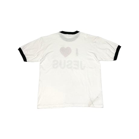 【USED】90's I LOVE JESUS RINGER T-SHIRT