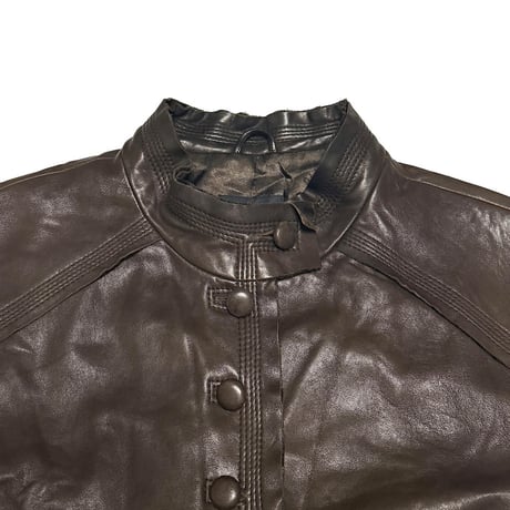 【USED】2010's Jake’s Leather Stand Collar Jacket