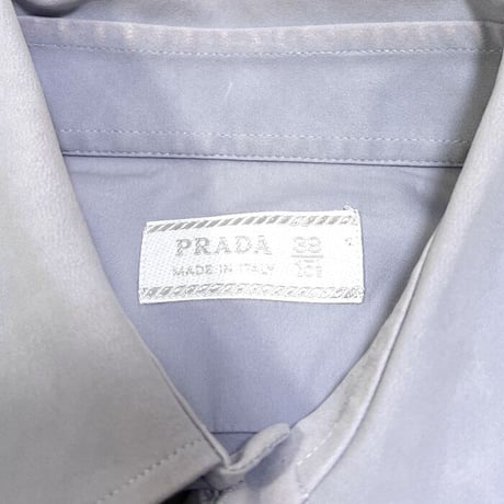 【USED】00'S PRADA ELASTIC COTTON NYLON SHIRT