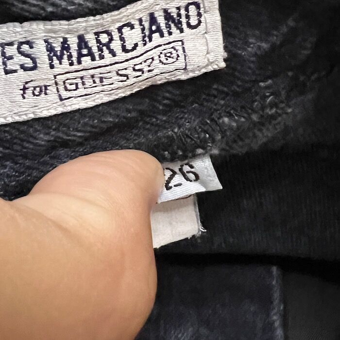 GUESS GEORGES MARCIANO ブラック デニム 日本極東貿易 / Vintage GUESS by GEORGES MARCIANO