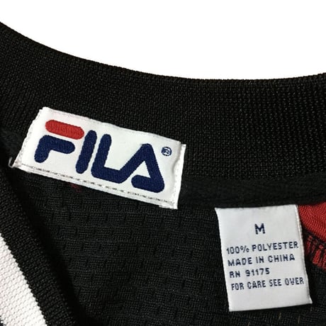 【USED】90'S FILA FOOTBALL T-SHIRT BLACK