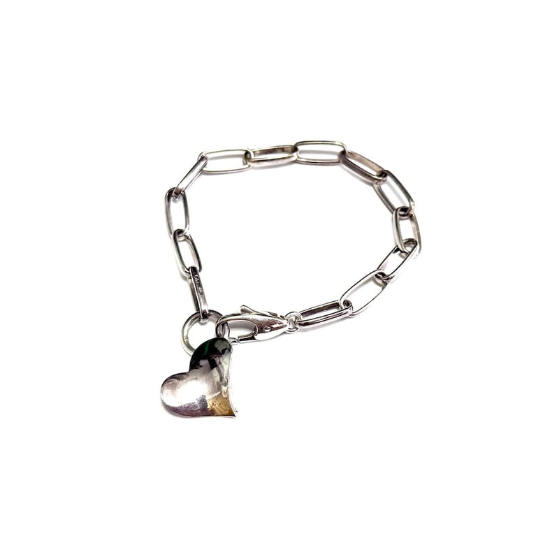 【vintage silver925】デッドストック ハートチャーム シルバーチャーム