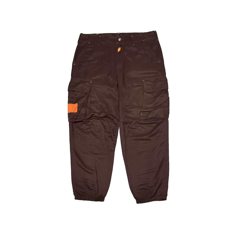 USED】90's W.&L.T. Cyber Cargo Pants Brown | KO