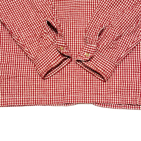 【USED】00's VANS GINGHAM CHECK PULLOVER B.D SHIRT