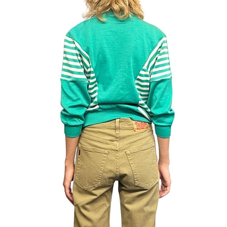 【USED】80'S EURO VINTAGE MARINE KNIT TOP